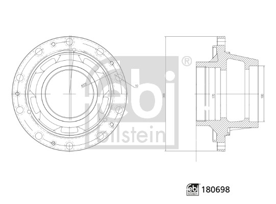 FEBI BILSTEIN 180698 Radnabe