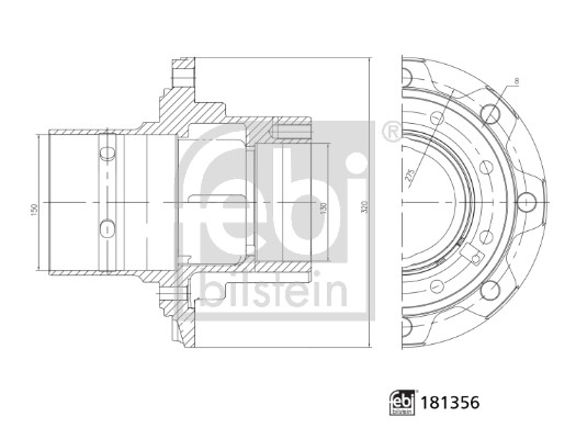 FEBI BILSTEIN 181356 Radnabe