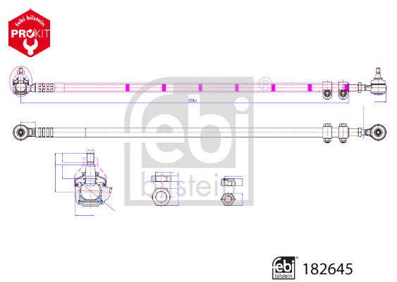 FEBI BILSTEIN 182645 ProKit Spurstange