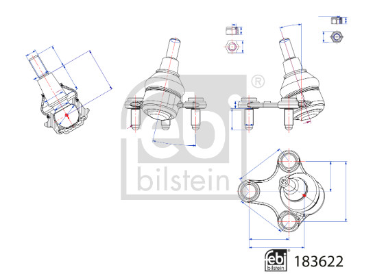 FEBI BILSTEIN 183622 Шарнири