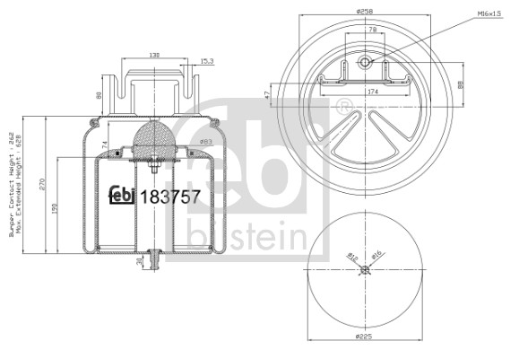 FEBI BILSTEIN 183757 Federbalg, Luftfederung