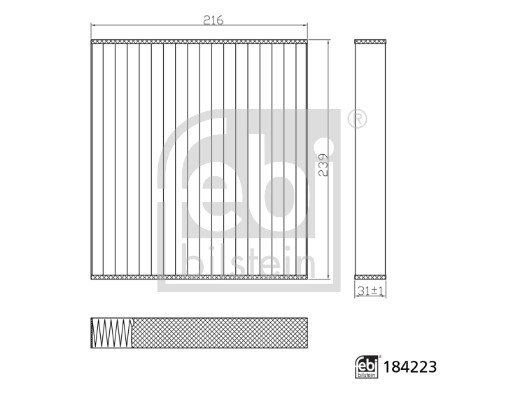 FEBI BILSTEIN 184223 Filter, Innenraumluft