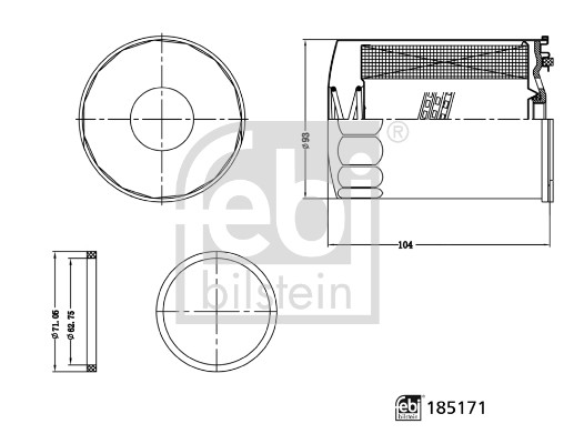 FEBI BILSTEIN 185171 febi Plus Kühlmittelfilter