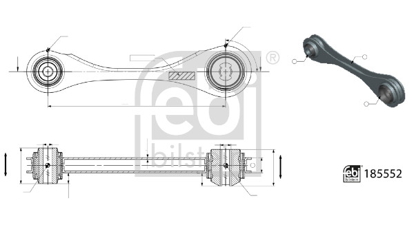 FEBI BILSTEIN 185552 носач,...