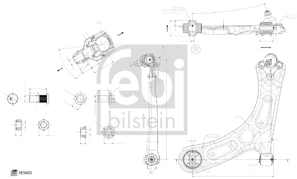 FEBI BILSTEIN 185603 носач,...