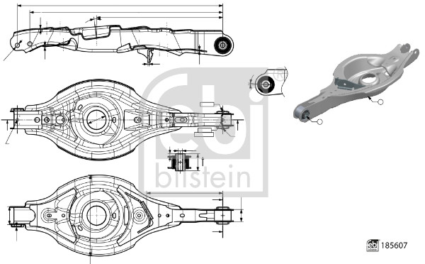 FEBI BILSTEIN 185607 носач,...