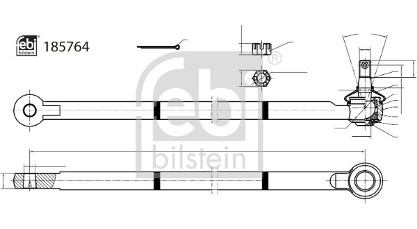 FEBI BILSTEIN 185764 Spurstangenkopf