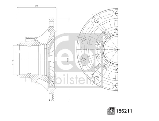 FEBI BILSTEIN 186211 Radnabe