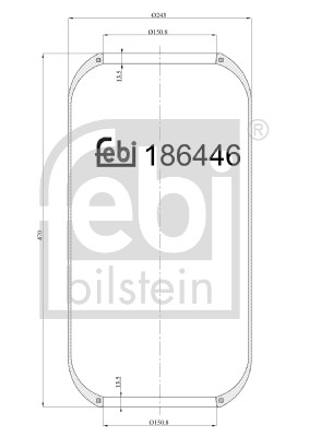 FEBI BILSTEIN 186446 Federbalg, Luftfederung
