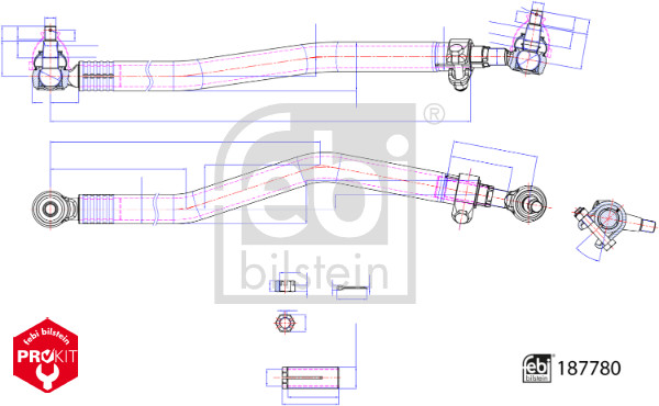 FEBI BILSTEIN 187780 ProKit Lenkstange