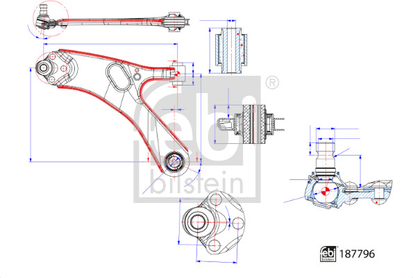 FEBI BILSTEIN 187796 носач,...