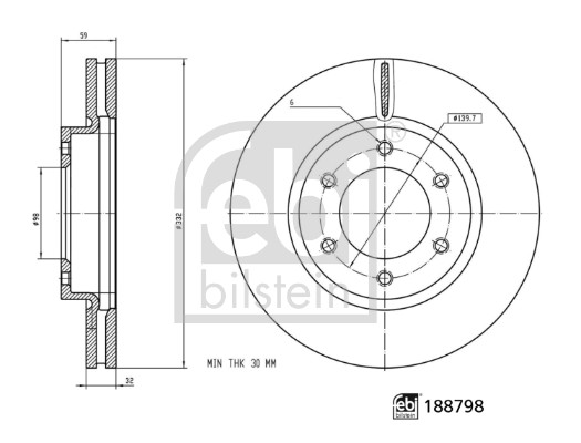 FEBI BILSTEIN 188798 Bremsscheibe