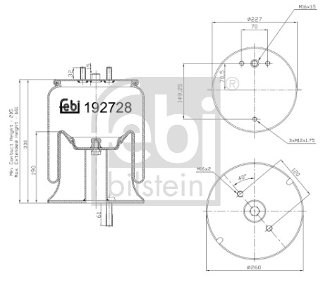 FEBI BILSTEIN 192728 febi Plus Federbalg, Luftfederung