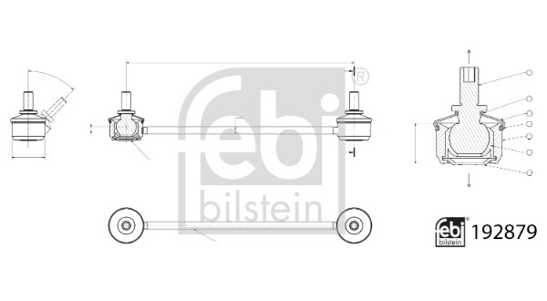 FEBI BILSTEIN 192879 Stange/Strebe, Stabilisator