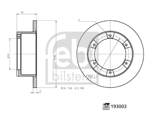 FEBI BILSTEIN 193003 Bremsscheibe