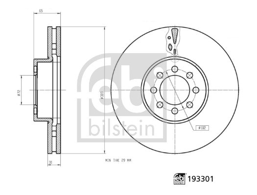 FEBI BILSTEIN 193301 Bremsscheibe