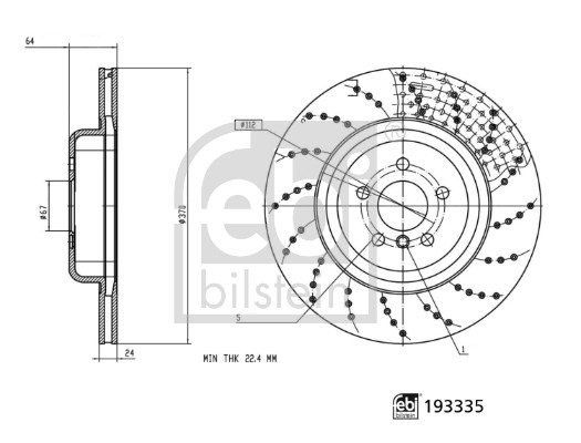FEBI BILSTEIN 193335 Bremsscheibe