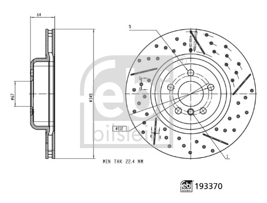 FEBI BILSTEIN 193370 Bremsscheibe
