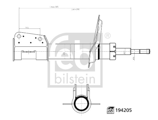 FEBI BILSTEIN 194205 Stoßdämpfer