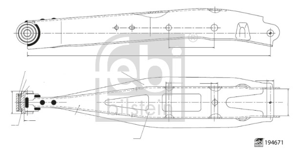 FEBI BILSTEIN 194671 Lenker, Radaufhängung