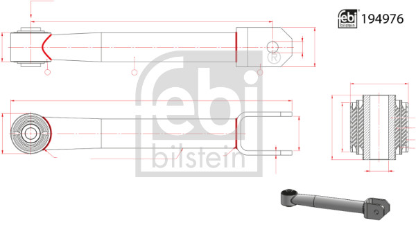 FEBI BILSTEIN 194976 Stange/Strebe, Stabilisator