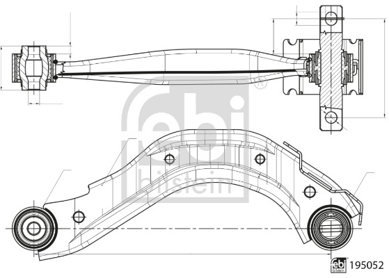 FEBI BILSTEIN 195148 Lenker, Radaufhängung