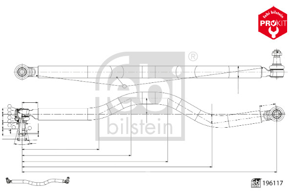 FEBI BILSTEIN 196117 ProKit Lenkstange
