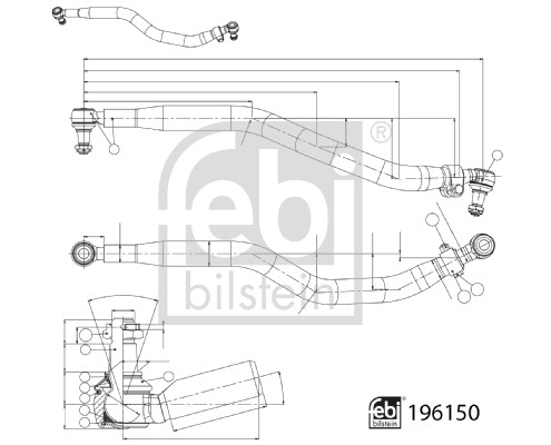 FEBI BILSTEIN 196150 Lenkstange