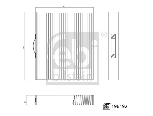 FEBI BILSTEIN 196192 Filter, Innenraumluft