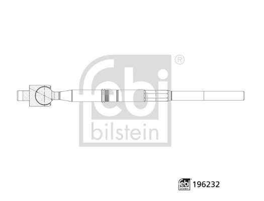 FEBI BILSTEIN 196232 Axialgelenk, Spurstange