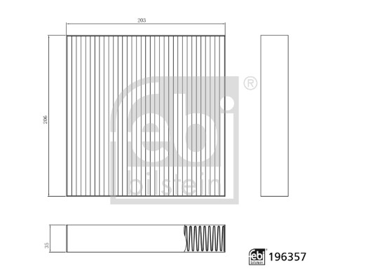 FEBI BILSTEIN 196357 Filter, Innenraumluft