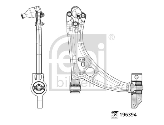 FEBI BILSTEIN 196394 Lenker, Radaufhängung