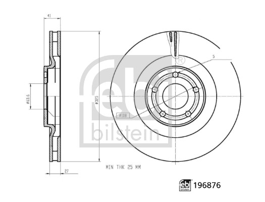 FEBI BILSTEIN 196876 Bremsscheibe