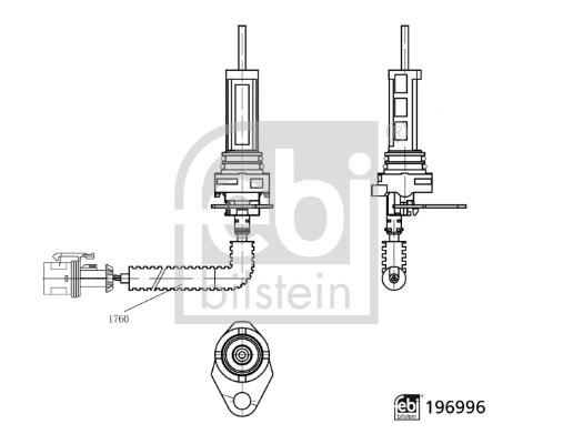 FEBI BILSTEIN 196996 Warnkontakt, Bremsbelagverschleiß
