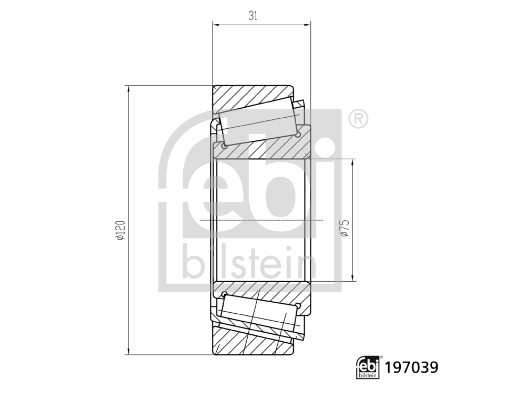 FEBI BILSTEIN 197039 Radlager