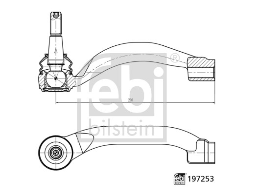 FEBI BILSTEIN 197253 Spurstangenkopf