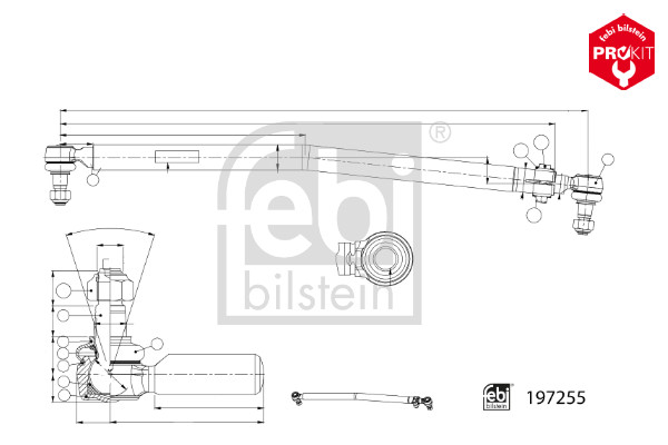 FEBI BILSTEIN 197255 ProKit Lenkstange