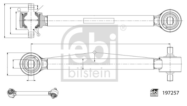 FEBI BILSTEIN 197257 Lenker, Radaufhängung