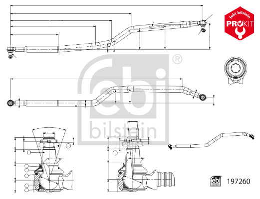 FEBI BILSTEIN 197260 ProKit Lenkstange