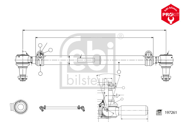 FEBI BILSTEIN 197261 ProKit Spurstange