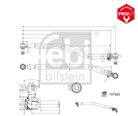 FEBI BILSTEIN 197263 ProKit Lenkstange