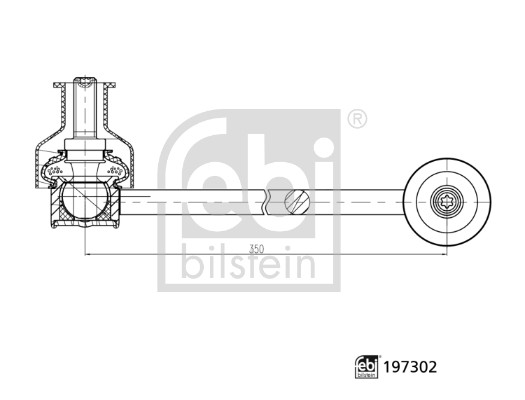 FEBI BILSTEIN 197302 Stange/Strebe, Stabilisator