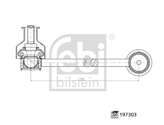 FEBI BILSTEIN 197303 Stange/Strebe, Stabilisator