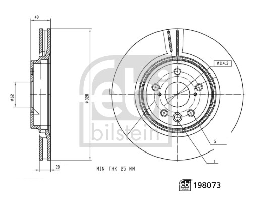 FEBI BILSTEIN 198073 Bremsscheibe