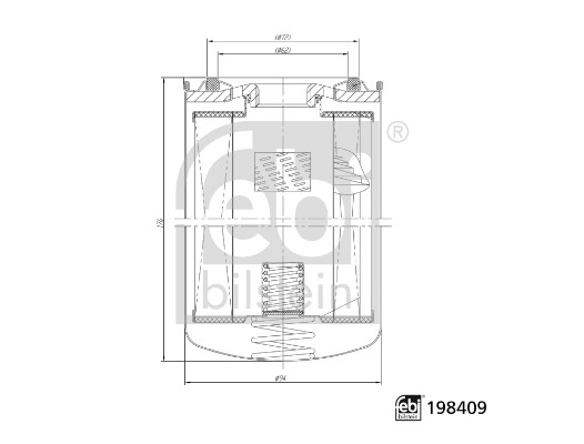 FEBI BILSTEIN 198409 Ölfilter