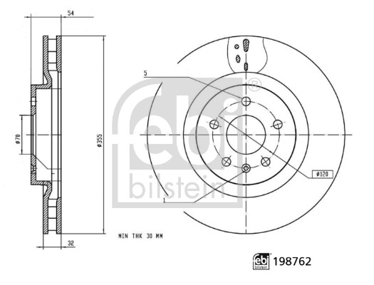 FEBI BILSTEIN 198762 Bremsscheibe