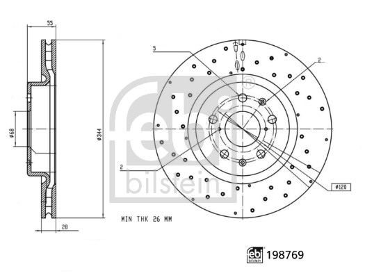 FEBI BILSTEIN 198769 Bremsscheibe