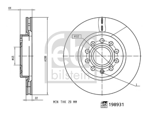 FEBI BILSTEIN 198931 Bremsscheibe