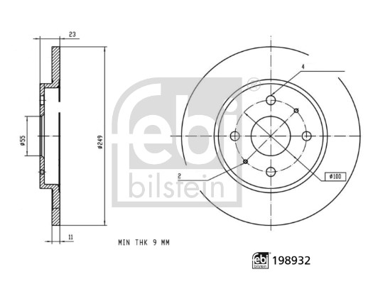 FEBI BILSTEIN 198932 Bremsscheibe