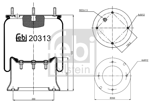 FEBI BILSTEIN 20313 Burduf,...